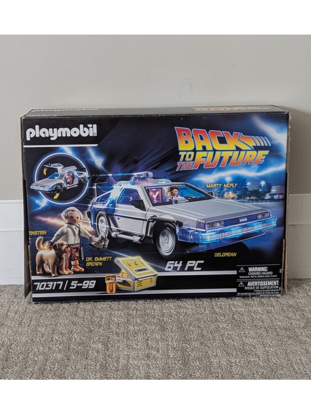 70317 Playmobil Back to The Future Delorian Set
